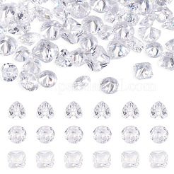 60 Stück 3 Stil Zirkonia Perlen & Cabochons ZIRC-PJ0001-07