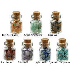 Transparente Glas-Wunschflaschendekoration AJEW-JD00009