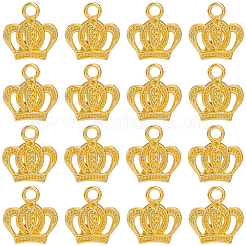 40 Stück Rack-Plating-Legierung Anhänger Strass-Einstellungen FIND-SC0013-27