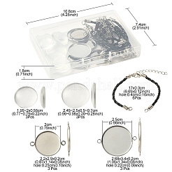 Bausatz für ein leeres Kuppelgliederarmband zum Selbermachen DIY-YW0006-48
