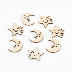 Holz Cabochons WOOD-L007-10