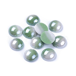 Undurchsichtige Glascabochons GGLA-S038-12M-10mm