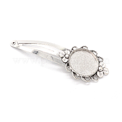 Metall-Druckknopf-Haarspange PW-WG38295-03