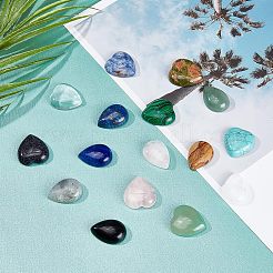 16 Stück Edelstein-Cabochons in 16 Stilen G-FH0001-44