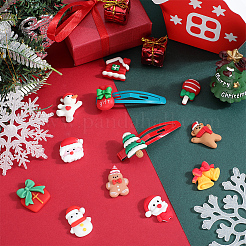 72 stücke 12 arten weihnachtsthema opake harz cabochons FIND-SC0011-35