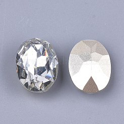 Spitzeharz Strass Cabochons CRES-S379-13x18mm-B14