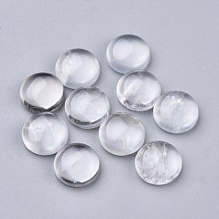 Natürlichen Quarzkristall cabochons X-G-P393-R50-12MM-A