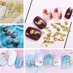 2200 Stück Cabochons aus Legierung und Messing mit Ozeanmotiven MRMJ-OC0002-58