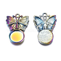 Legierung Anhänger Fassungen für Cabochon PALLOY-N163-034-NR