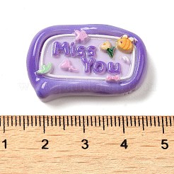 Undurchsichtigen Cabochons RESI-F049-01E