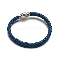 Lederband geflochtene Armbandherstellung BJEW-E273-03