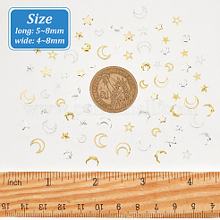 1400 Stück Messing-Cabochons im 20-Stil MRMJ-OC0003-80