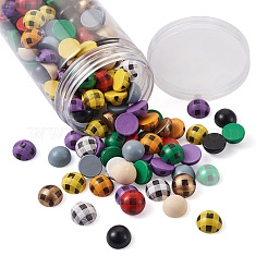 200 Stück Schima-Holz-Cabochons WOOD-CD0001-25