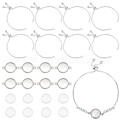 DIY Blanko Kuppelglieder Schiebearmband Bausatz DIY-NB0008-12