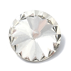 Facettierten Glas Strass cabochons GGLA-C032-06