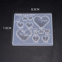 DIY Herz Cabochon Silikonformen SIMO-PW0001-007