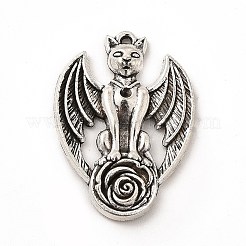 Tibetischer Stil Legierung Anhänger Fassungen für Strasssteine X-FIND-G046-04AS