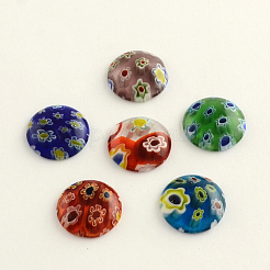 Handgefertigte Millefiori Glas Cabochons LK-R006-08
