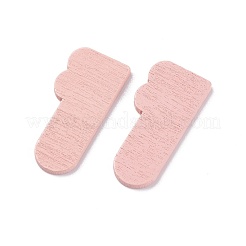 Gemalte Pappelholz Cabochons WOOD-T021-28