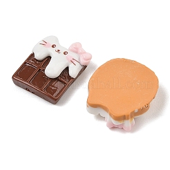 Undurchsichtige Cartoon-Harz-Cabochons CRES-R456-12A