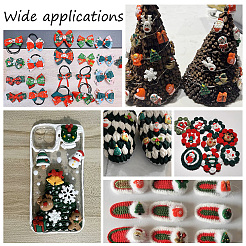50 stücke 10 arten weihnachtsthema opake harz cabochons RESI-PH0002-08