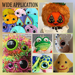 20 Stück 5 Farben Glas Craft Augen Cabochons DOLL-PH0001-51