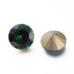 Zirkonia zeigte zurück Cabochons ZIRC-H108-12B-001VR
