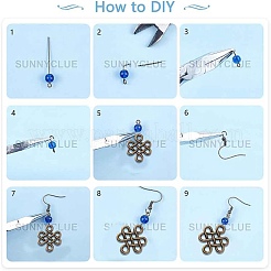 DIY baumeln Ohrring machen Kits DIY-SC0014-04AS