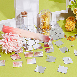 300 Stück quadratische selbstklebende Acryl-Mosaikfliesen AJEW-PH0011-54