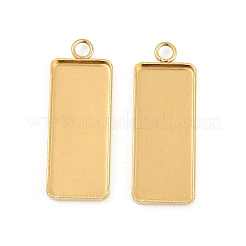 Cabochon-Fassungen für Anhänger aus Edelstahl 304 STAS-M090-01G
