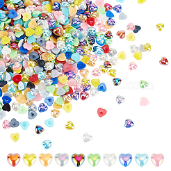 1000 Stück 10 Farben ABS-Kunststoff-Imitationsperlen-Cabochons PACR-AR0001-03