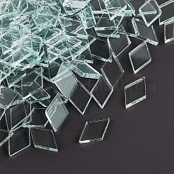 Transparente Glas Cabochons GLAA-FG0001-02