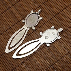 25x18 mm oval Glascabochon Abdeckung für antikem Silber diy Legierung Porträt Lesezeichen Herstellung DIY-X0121-AS-NR