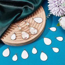 Cabochon-Fassungen für Anhänger aus Edelstahl 304 STAS-UN0007-77P