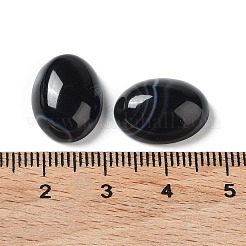 Natürliche gestreifte Achat-Cabochons G-H296-01A-01