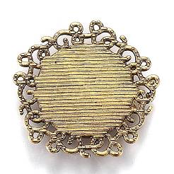 Hohle Retro-Plastikimitation Katzenauge Cabochons KK-Z004-01E-AG