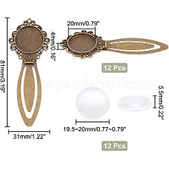 DIY-Set zum Basteln von leeren Kuppel-Lesezeichen DIY-NB0007-61