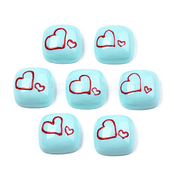 Undurchsichtige Harz-Email-Cabochons CRES-N031-030