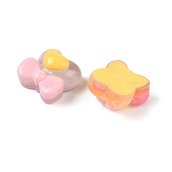 Durchscheinende Decoden-Cabochons aus bonbonfarbenem Harz RESI-S394-04A