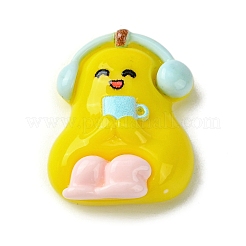 Undurchsichtige Decoden-Cabochons aus Harz RESI-C045-05D