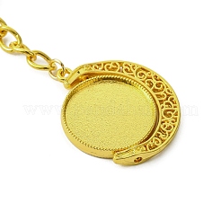 Schlüsselanhänger mit Cabochon-Anhänger aus Legierung KEYC-JKC01137-02