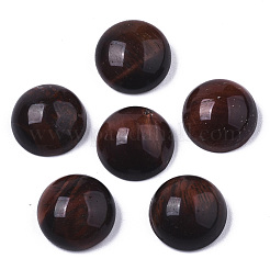 Gefärbte und erhitzte natürliche rote Tigerauge-Cabochons G-N0326-014