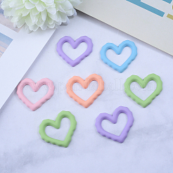 30 Stück 6 Farben Harz Cabochons RESI-CJ0001-182