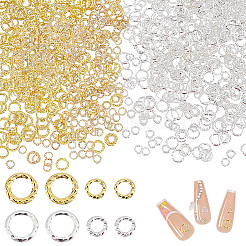 4 Stil-Cabochons aus Legierung FIND-PH0006-93
