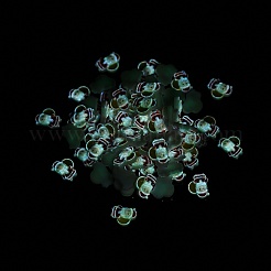 Leuchtende Harz-Cabochons mit Weihnachtsmotiv RESI-U003-02C