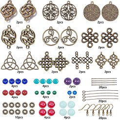 DIY baumeln Ohrring machen Kits DIY-SC0014-04AS