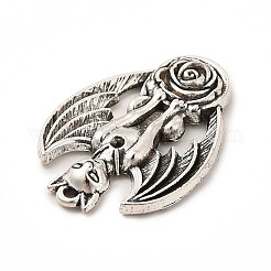 Tibetischer Stil Legierung Anhänger Fassungen für Strasssteine X-FIND-G046-04AS