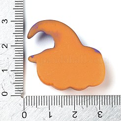 Kürbis mit Hexenhut Halloween undurchsichtiges Harz Decoden Cabochons RESI-R446-01A
