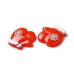 Weihnachtliche Cabochons aus undurchsichtigem Harz RESI-K019-35