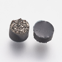 Harzimitat Druzy Quarz Cabochons RESI-E013-02-4mm